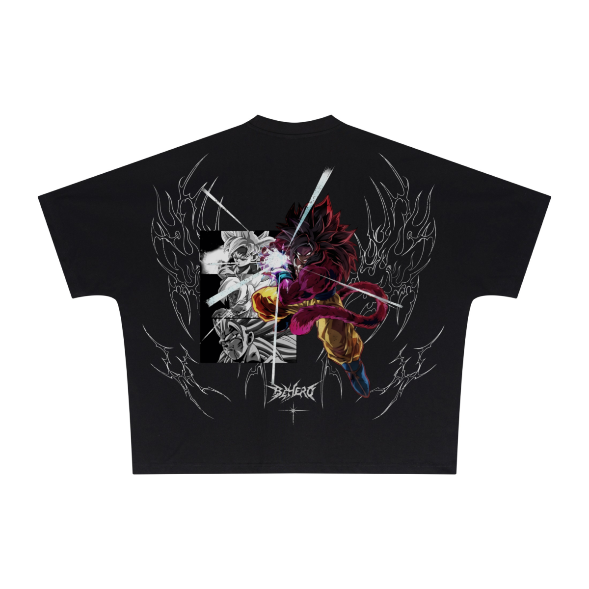 270GSM Unisex Batwing Sleeve T-shirt Black
