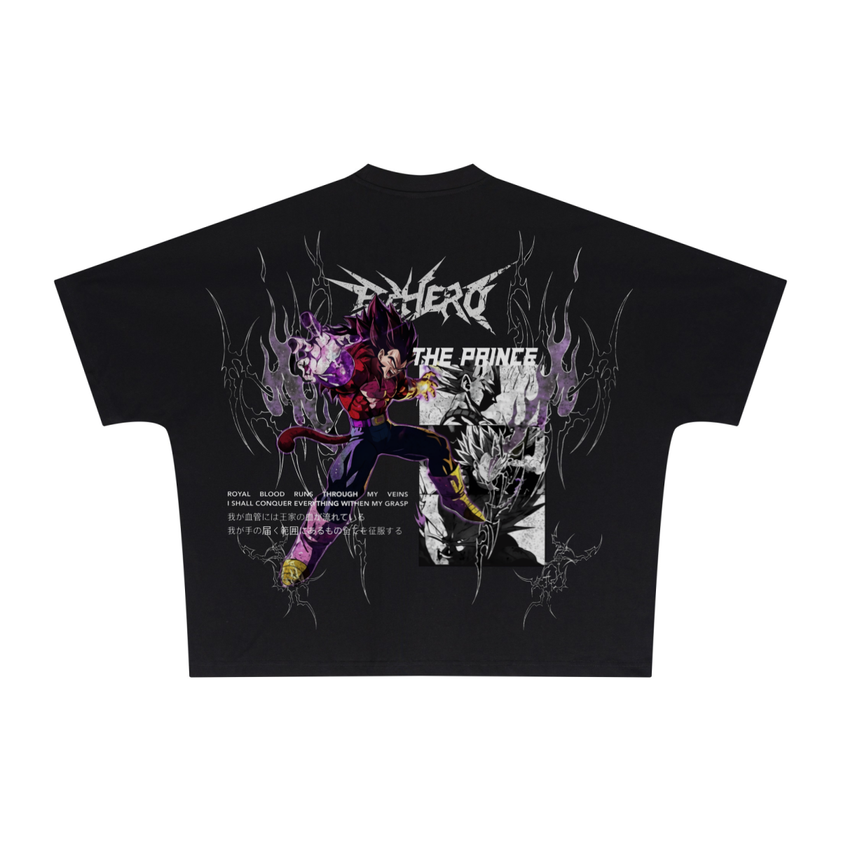 270GSM Unisex Batwing Sleeve T-shirt Black