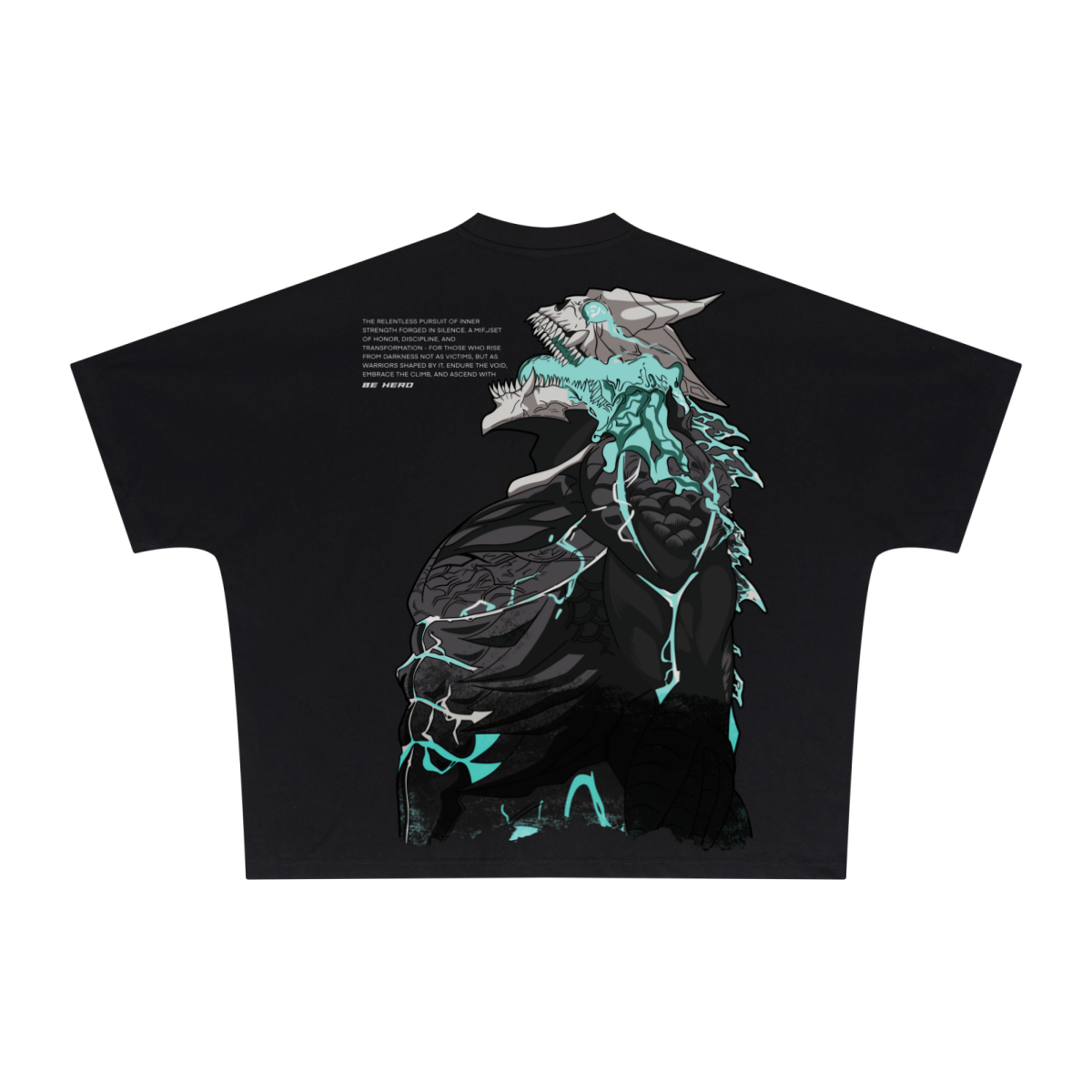 270GSM Unisex Batwing Sleeve T-shirt Black