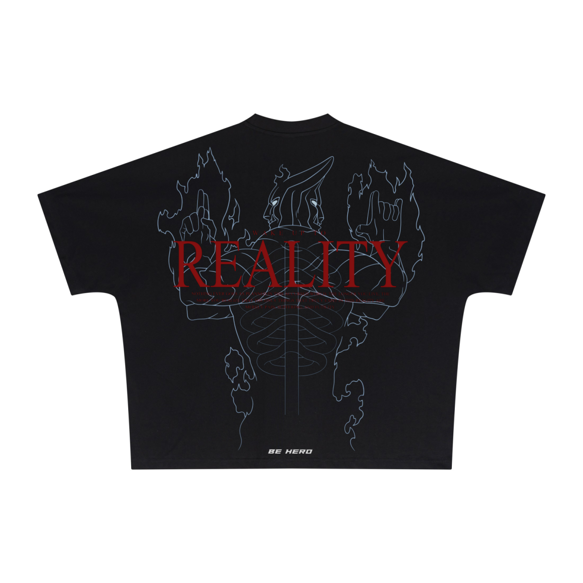 270GSM Unisex Batwing Sleeve T-shirt Black