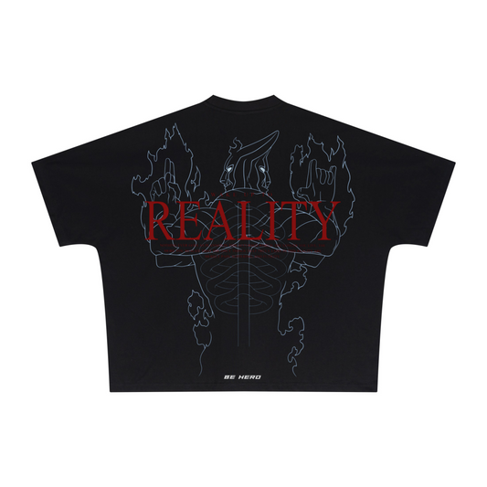 270GSM Unisex Batwing Sleeve T-shirt Black
