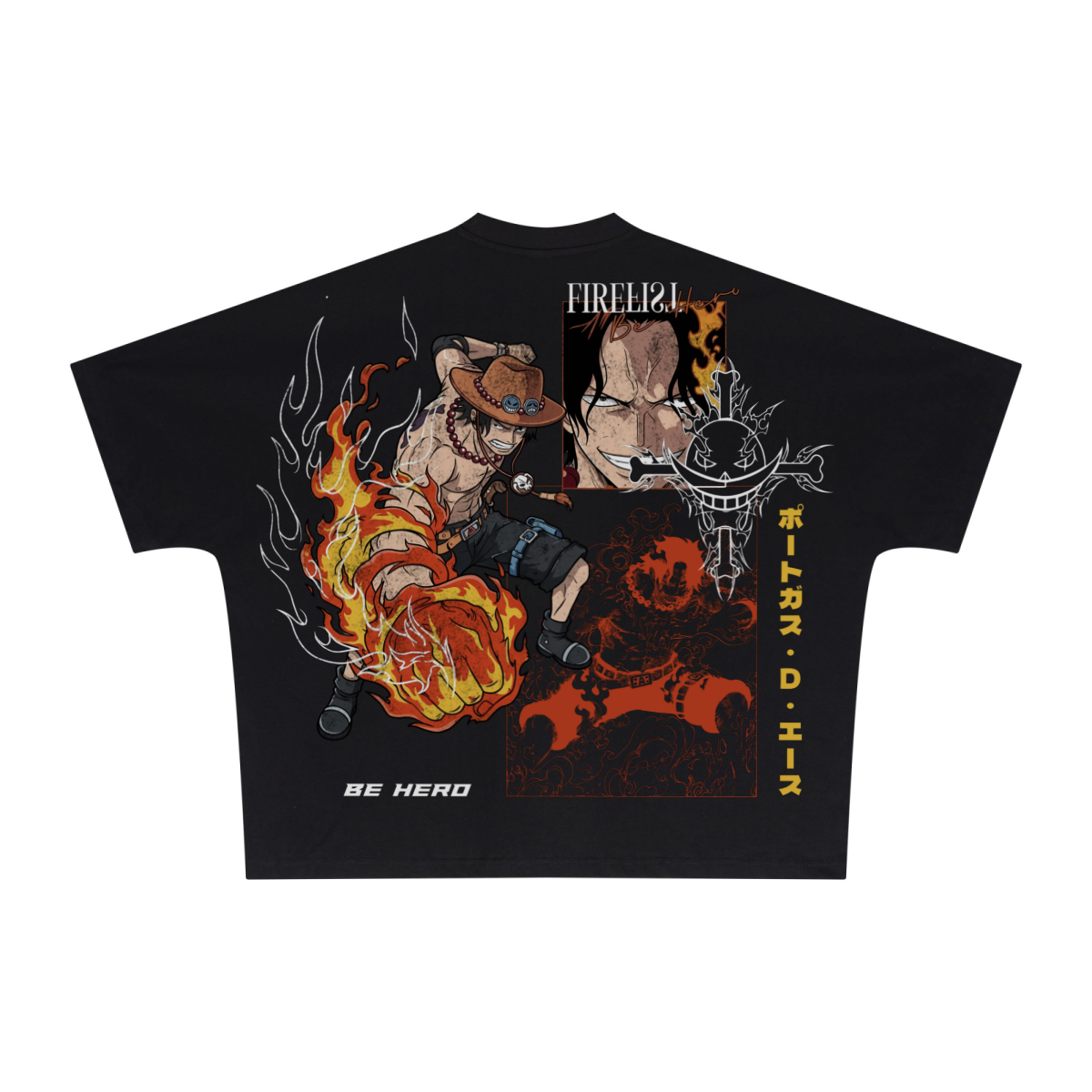 270GSM Unisex Batwing Sleeve T-shirt Black