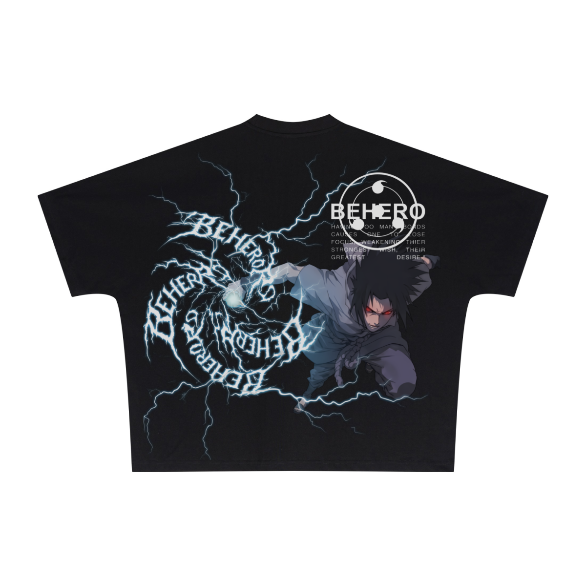 270GSM Unisex Batwing Sleeve T-shirt Black