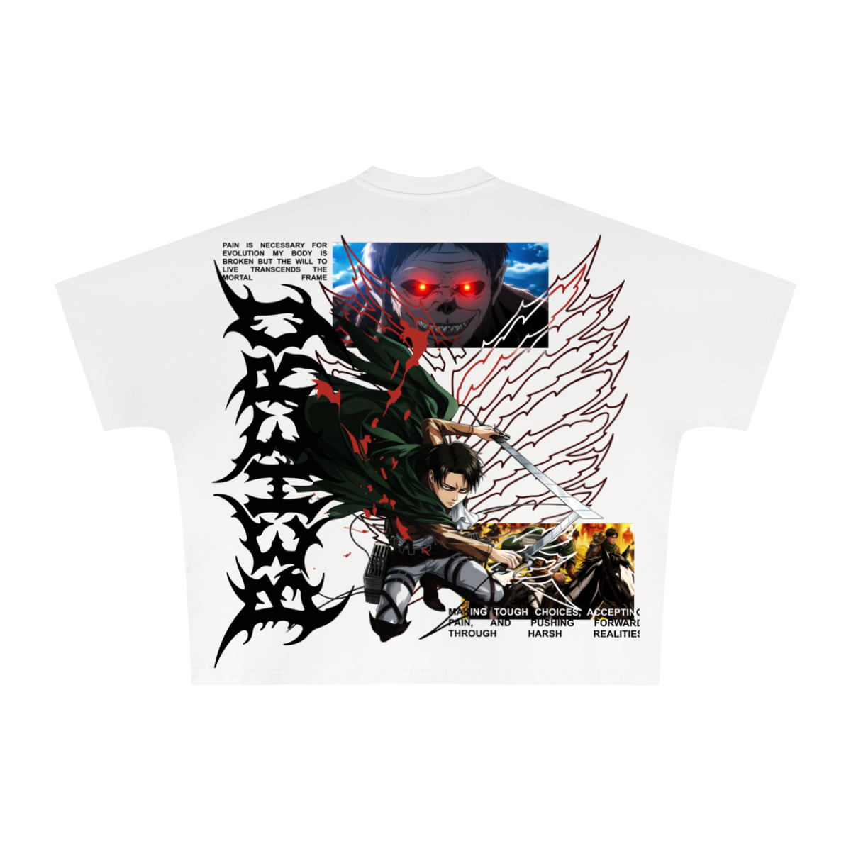 270GSM Unisex Batwing Sleeve T-shirt White