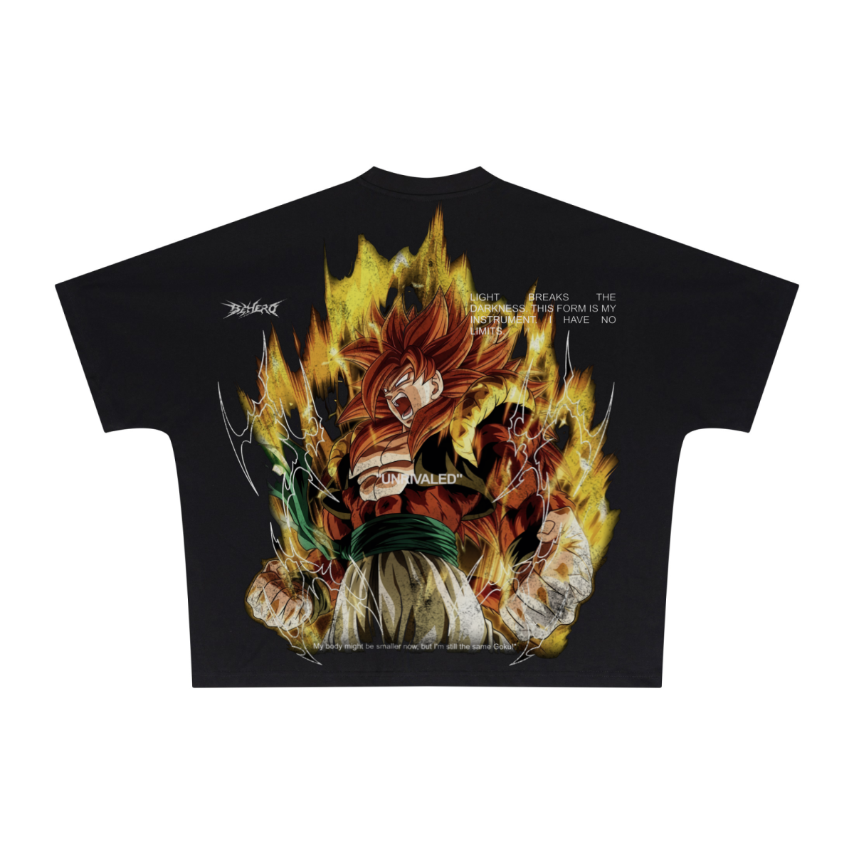 270GSM Unisex Batwing Sleeve T-shirt Black