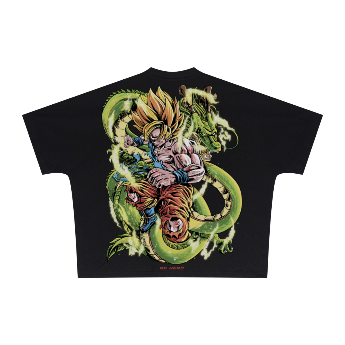270GSM Unisex Batwing Sleeve T-shirt Black